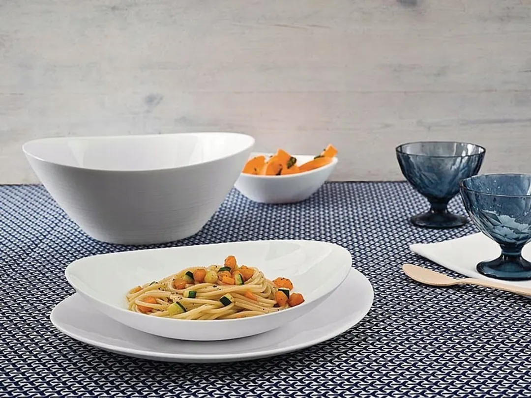 Bormioli Rocco Prometeo Steakschaal 32x26cm - Wit Gehard Glas