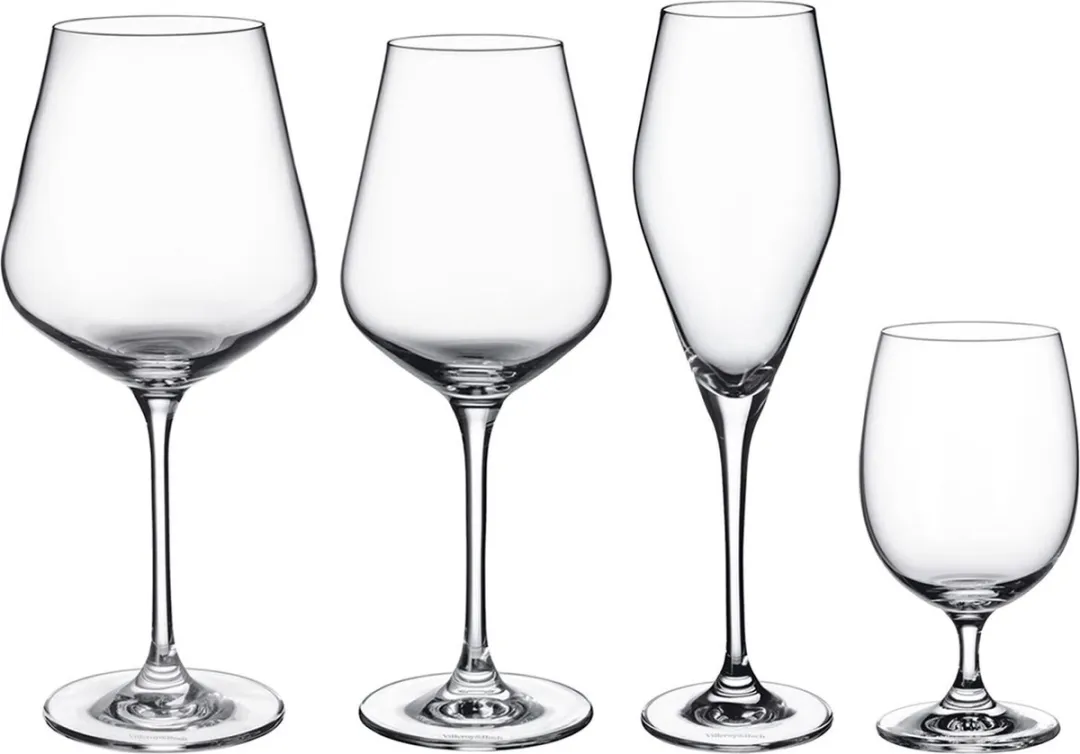 Villeroy & Boch La Divina Wijn- en Sektglazen - 16 Stuks