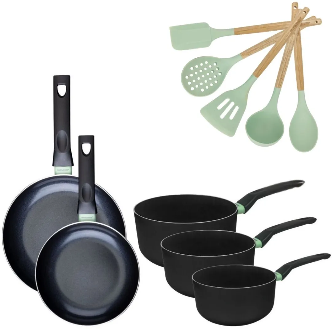 Fackelmann Brandao Set RVS Pannen & Kookpotten 20/24cm + 16/18/20cm