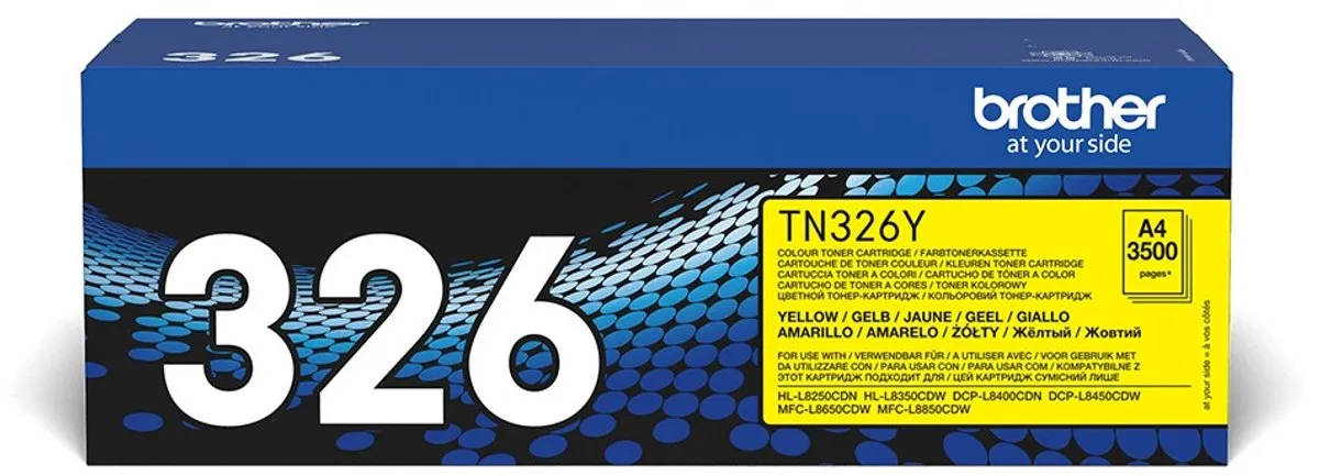 Brother TN-326Y Tonercartridge Geel - 4.000 Pagina's