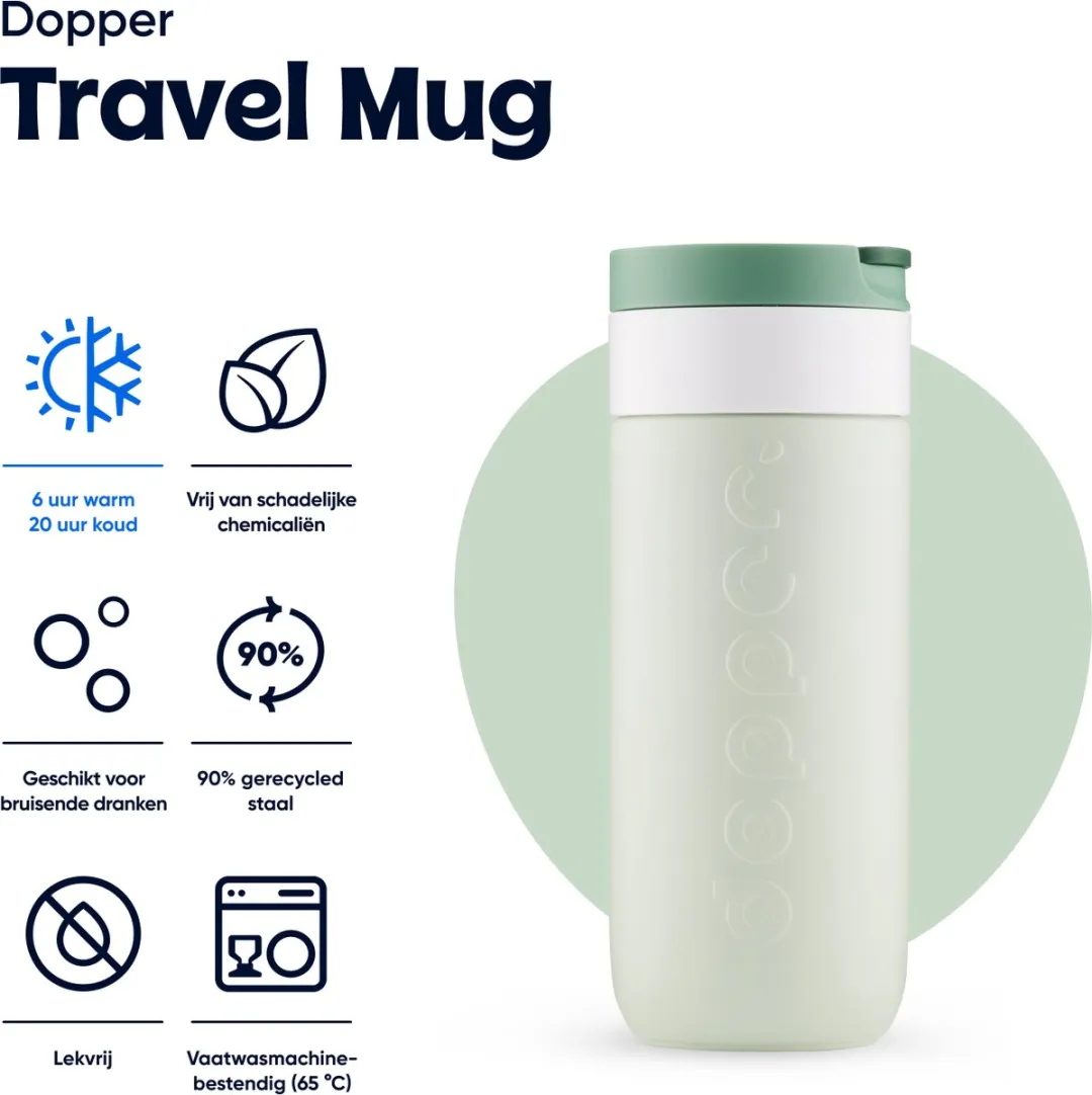 Dopper Travel Mug 400ml - Forest Green