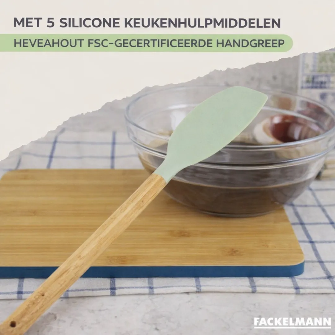 Fackelmann Brandao Set 3 RVS Pannen 20/24/28cm & 3 Kookpannen 16/18/20cm - Zwart/Groen - afbeelding 6 van 6