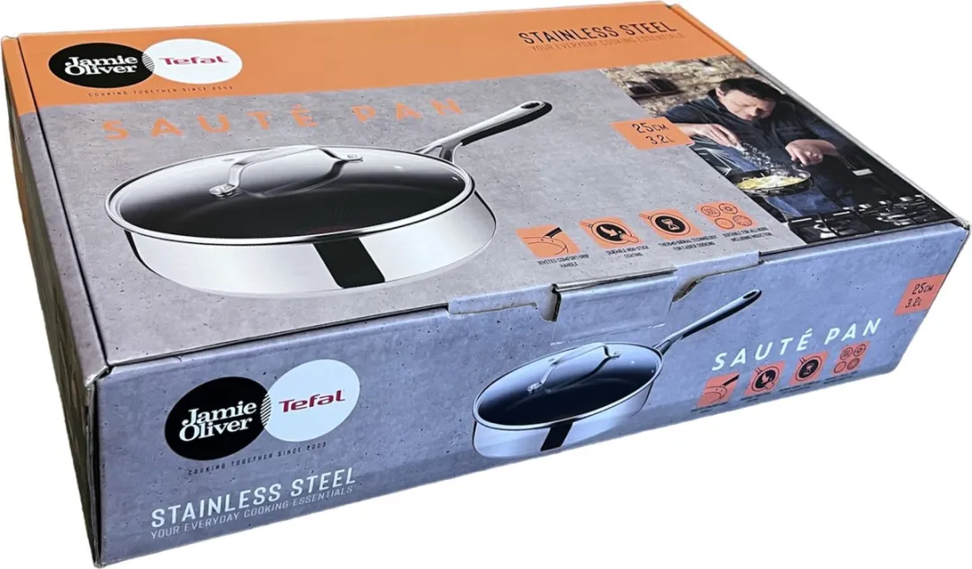 Jamie Oliver by Tefal Hapjespan 25cm - Roestvrijstaal - afbeelding 6 van 6