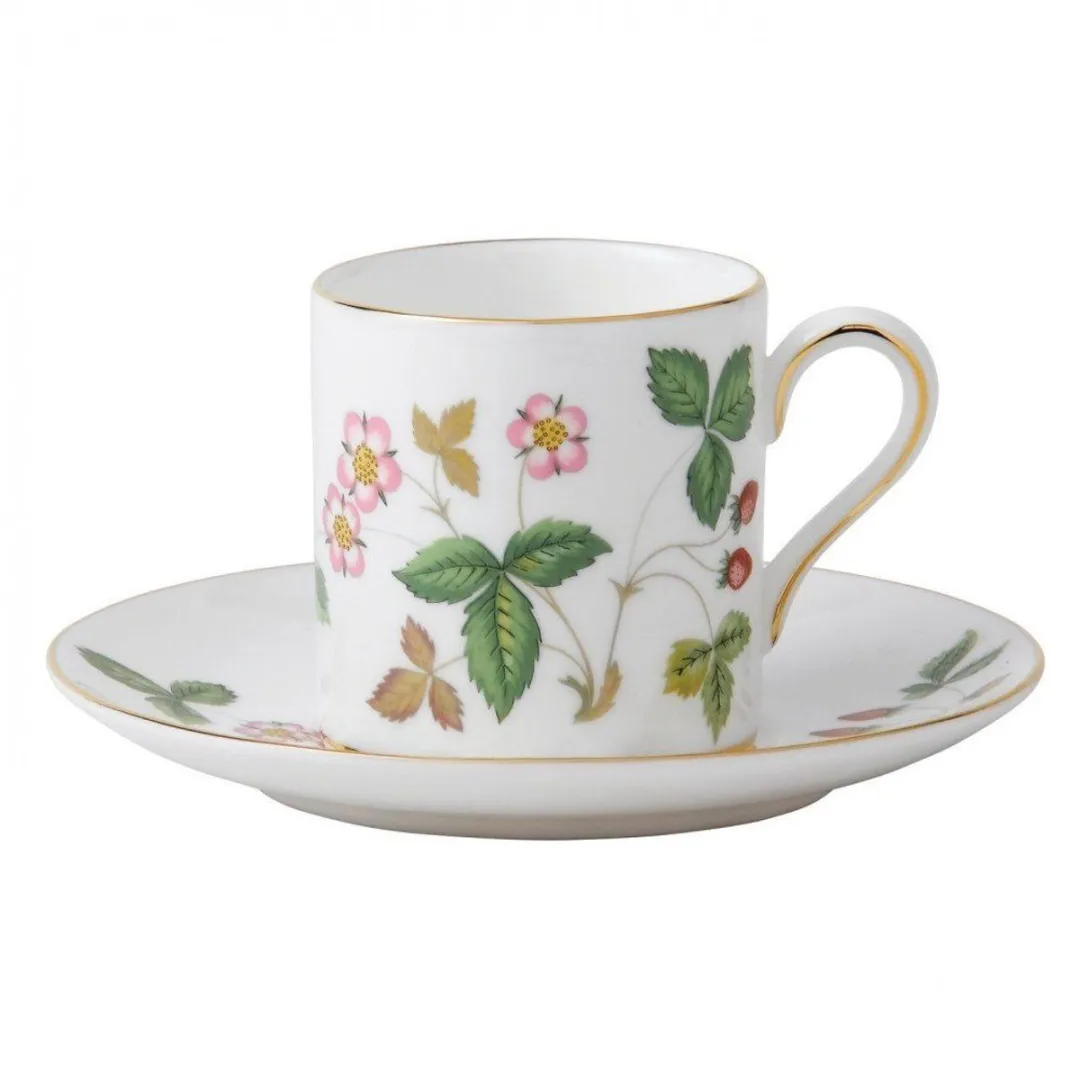 Wedgwood Wild Strawberry Espressokop en schotel 80ml