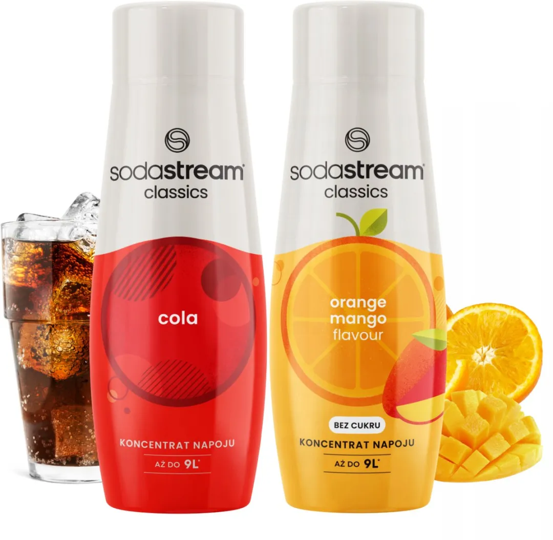 SodaStream Serie Cola & Sinaasappel-Mango Concentraten