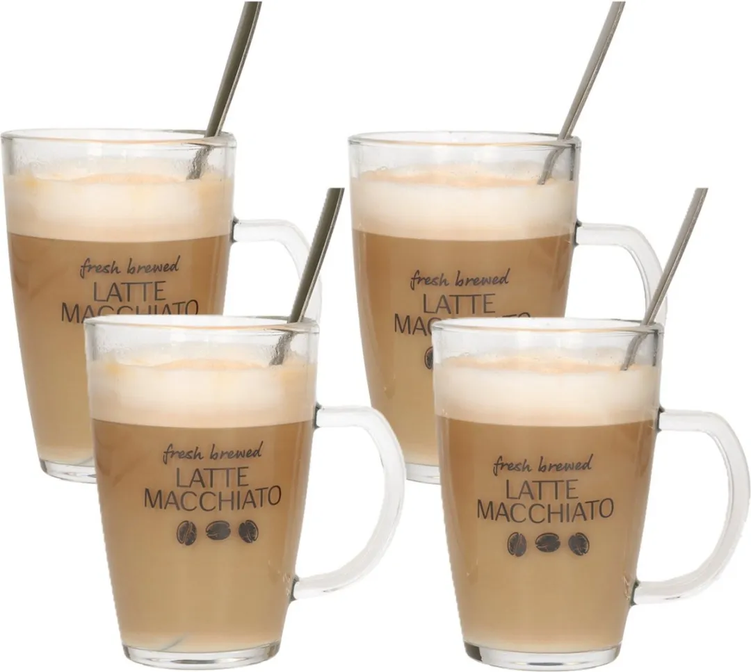 Bellatio Design Latte Macchiato Glazen 300ml