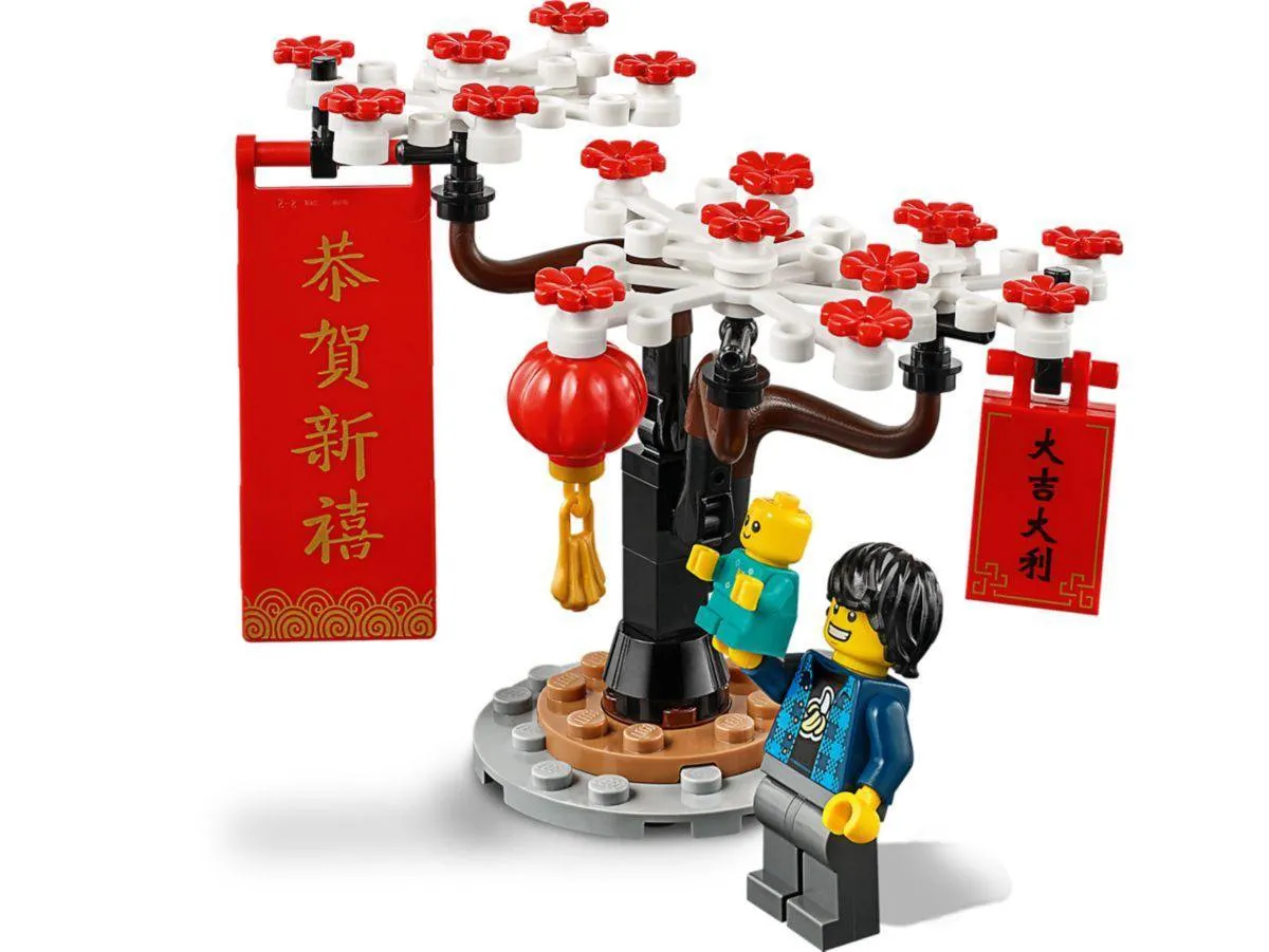 LEGO Tempelmarkt Chinees Nieuwjaar 80105 - 1664 Stukken - afbeelding 6 van 6