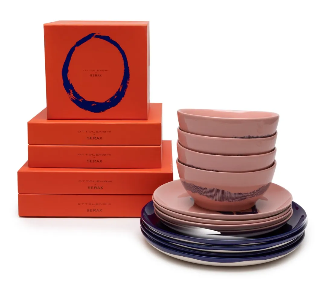 Serax Ottolenghi Feast Serviesset - 12-delig - Roze/Blauw