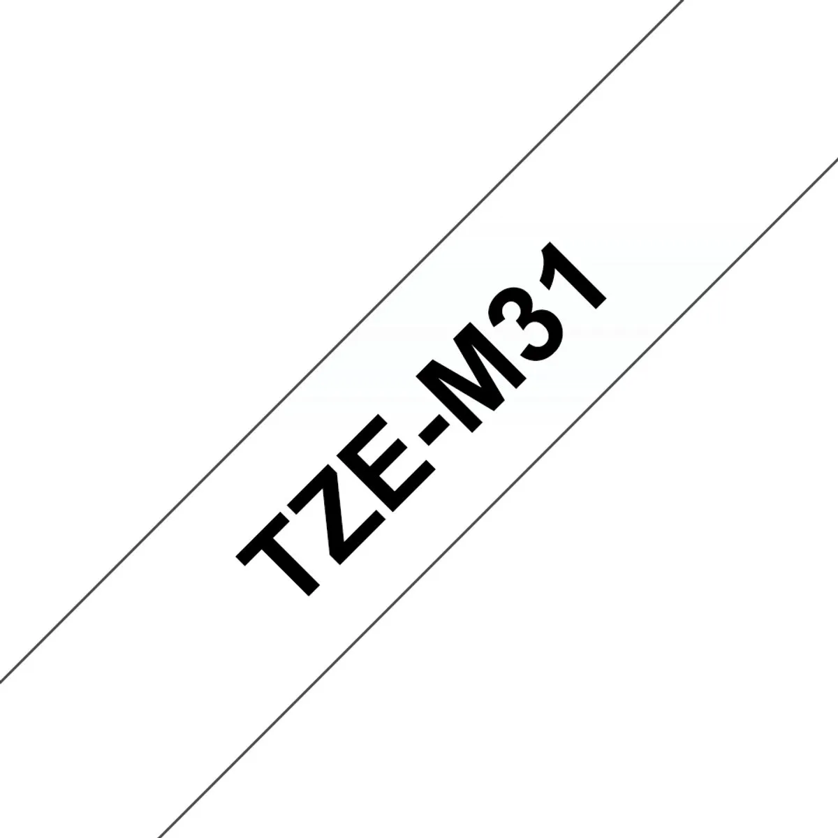 Brother TZe-M31 Labeltape - Transparant 12mm 8m