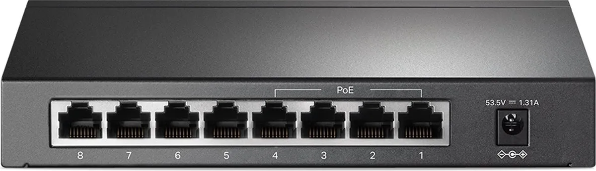 TP-Link TL-SF1008P Netwerk Switch - 8 Poorten - 4x PoE 57W
