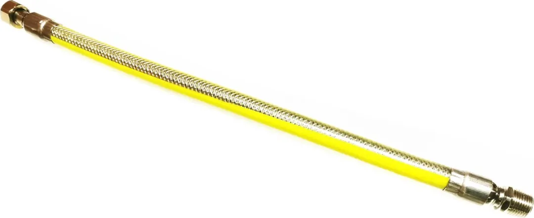 Scanpart Gasslang Aansluitset 100cm - RVS - 2690026060 - Geel