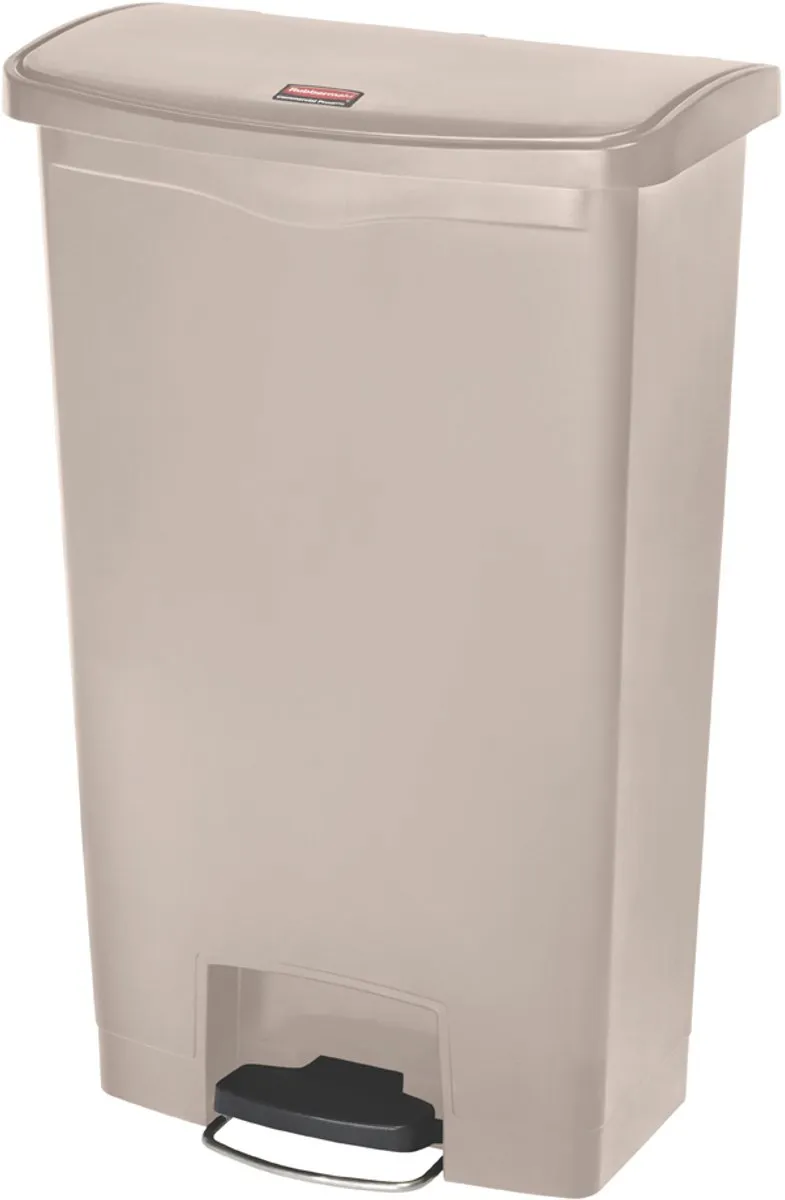 Rubbermaid Slim Jim Step On Pedaalemmer 68L - Wit