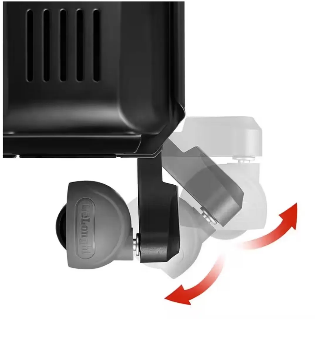 De'Longhi V551225.BG Olievulradiator 2500W - Zwart - afbeelding 3 van 4