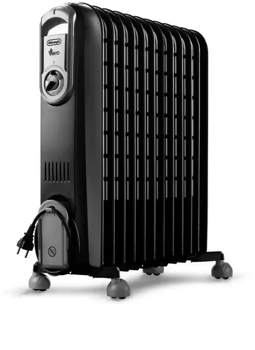 De'Longhi V551225.BG Olievulradiator 2500W - Zwart - afbeelding 4 van 4