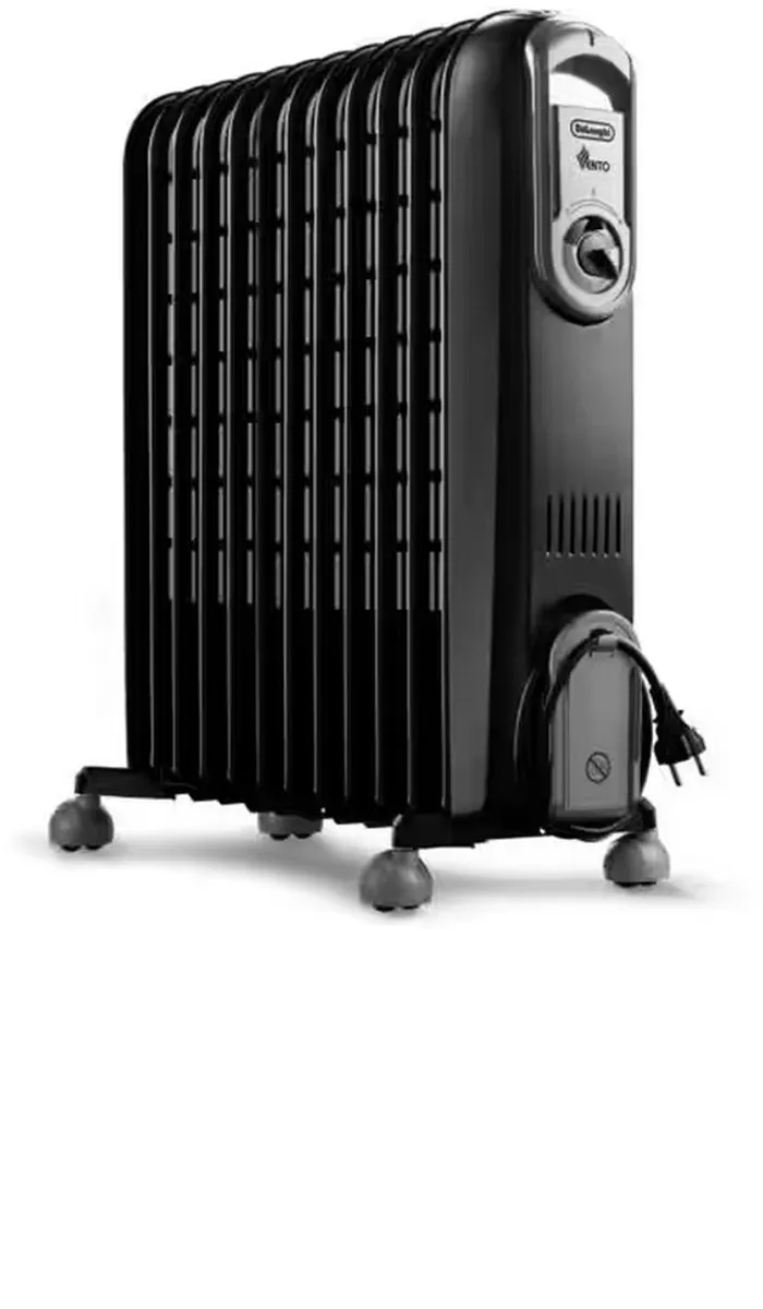 De'Longhi V551225.BG Olievulradiator 2500W - Zwart - afbeelding 2 van 4