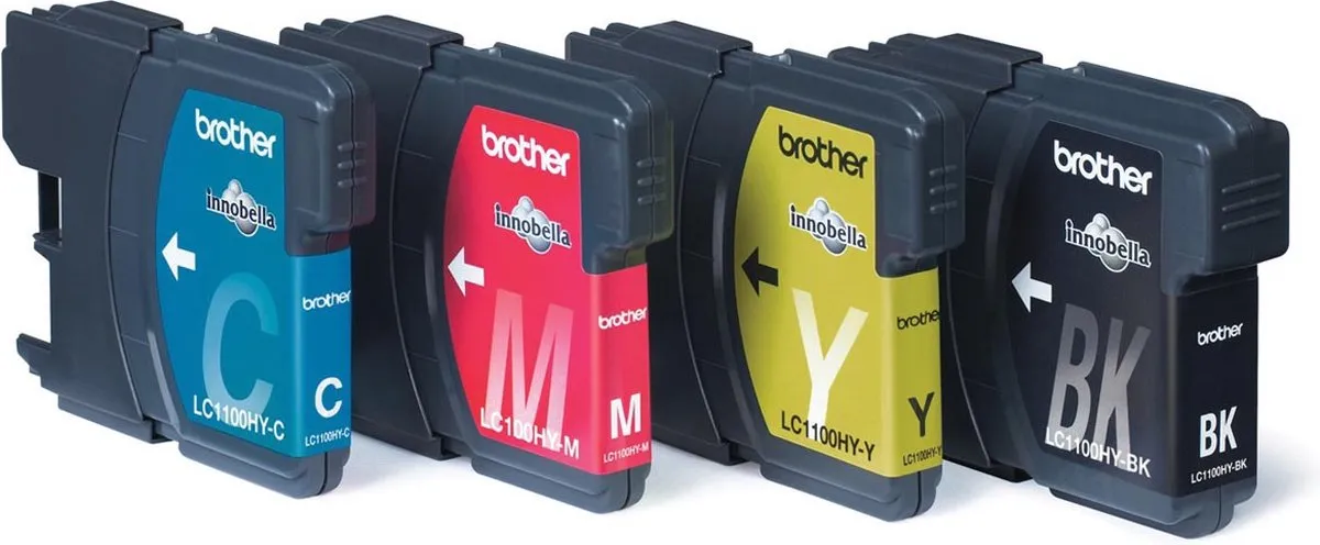 Brother LC-1100HYVALBP Inktcartridge - 4 Kleuren (CMYK) - 900 Pagina's