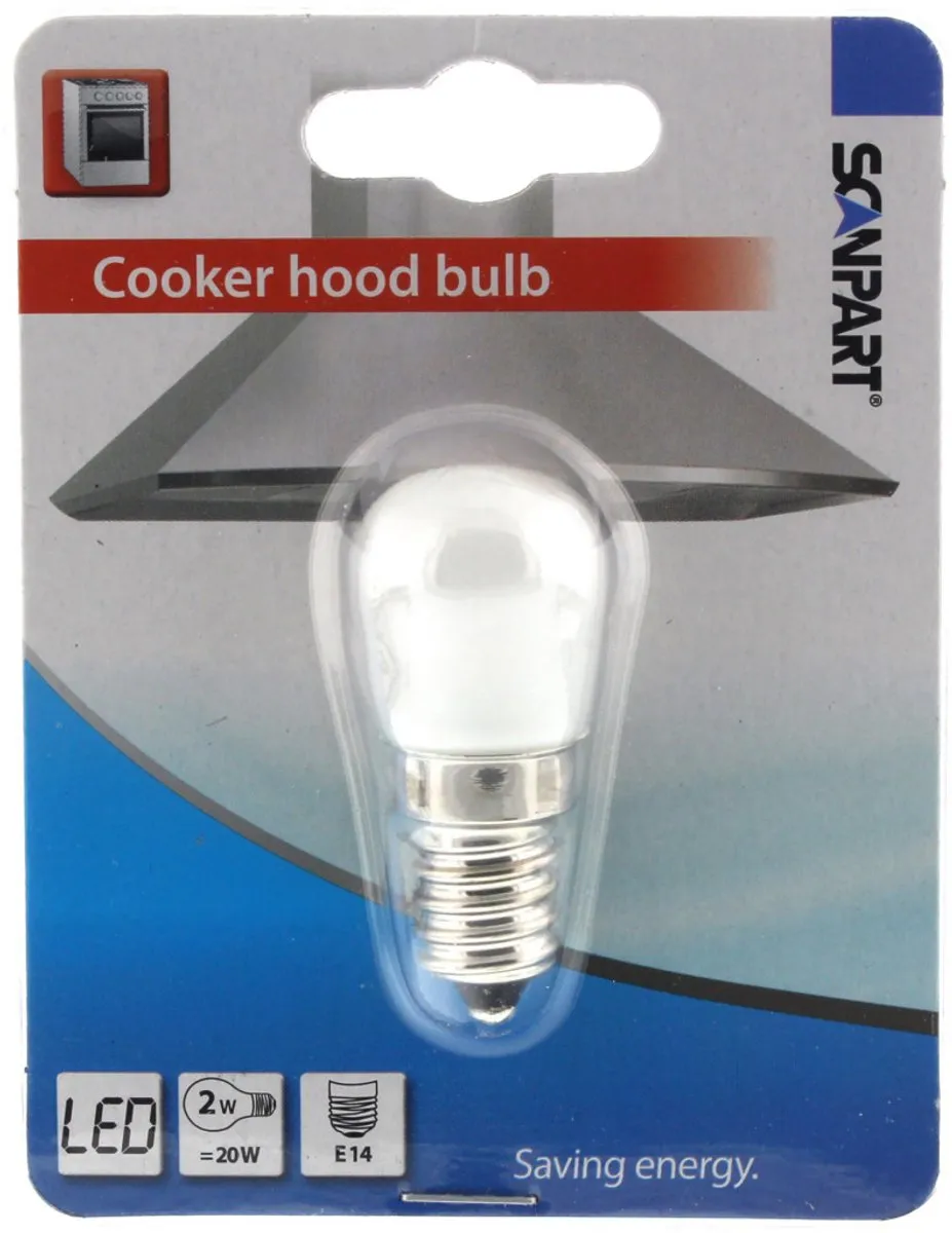 Scanpart Afzuigkaplamp E14 LED 20W Blauw