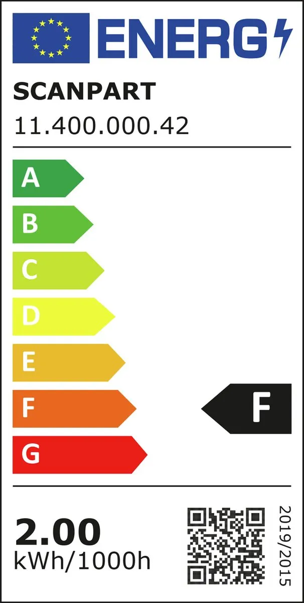 Scanpart Afzuigkaplamp E14 LED 20W Blauw - 1 Stuk