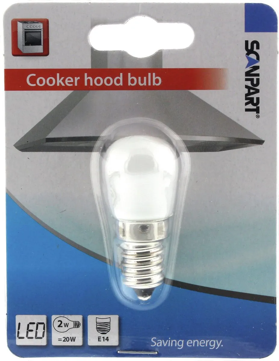 Scanpart Afzuigkaplamp E14 LED 20W Blauw - 1 Stuk