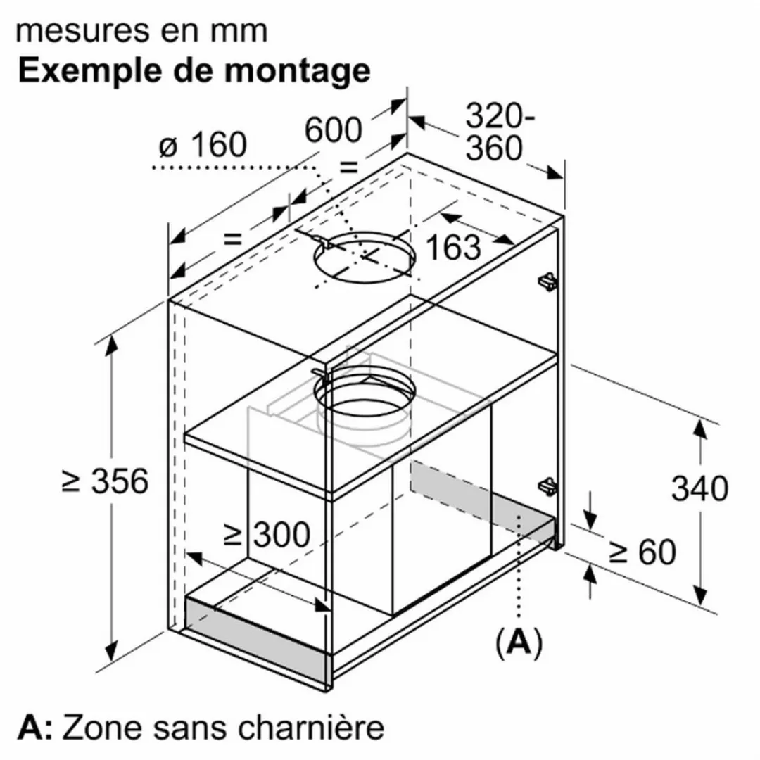 Neff D65XAM2S0 Afzuigkap - 460m³/u - Zwart