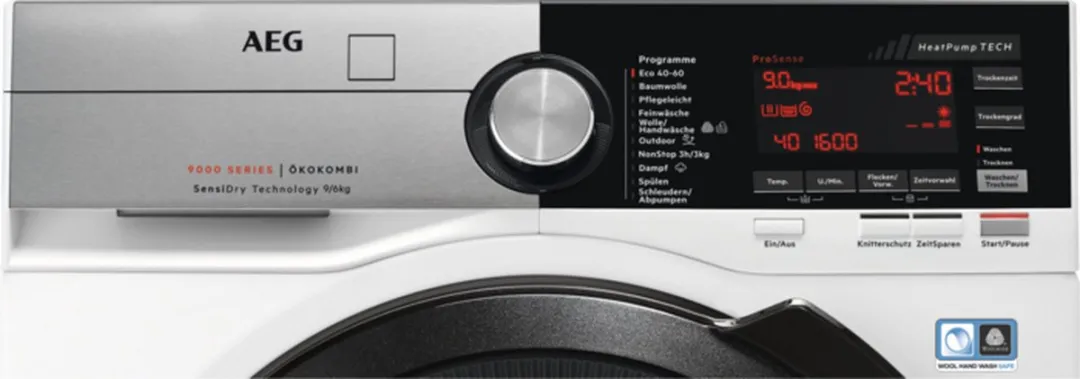 AEG L9WEF80690 Wasdroogcombinatie 9/6 kg - Wit