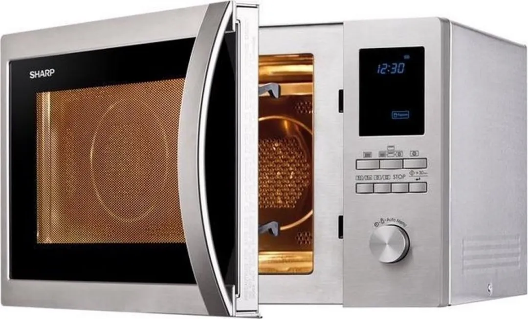 Sharp R-982STWE Combi-magnetron - 1000W - Zilver