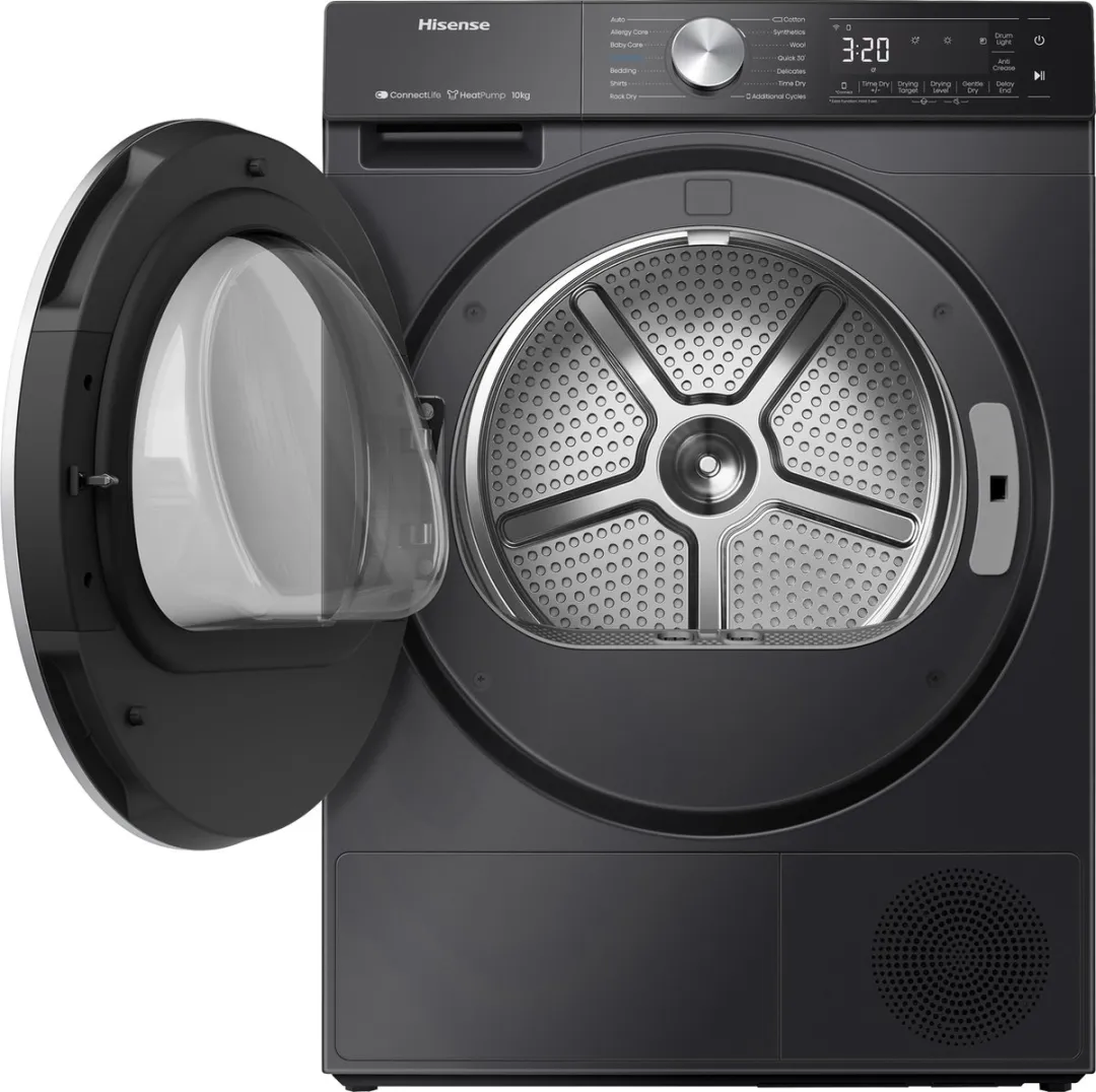Hisense 5S Serie DH5S102BB Warmtepompdroger 10kg - Zwart