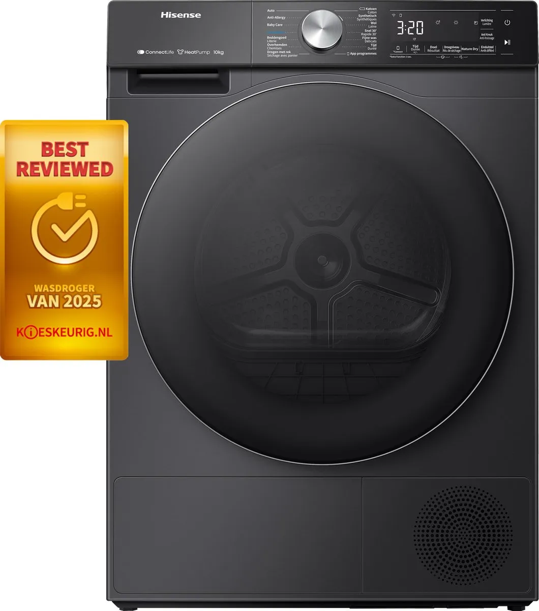 Hisense 5S Serie DH5S102BB Warmtepompdroger 10kg