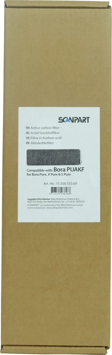 Scanpart PUAKF Koolstoffilter 430x130x50mm - Grijs