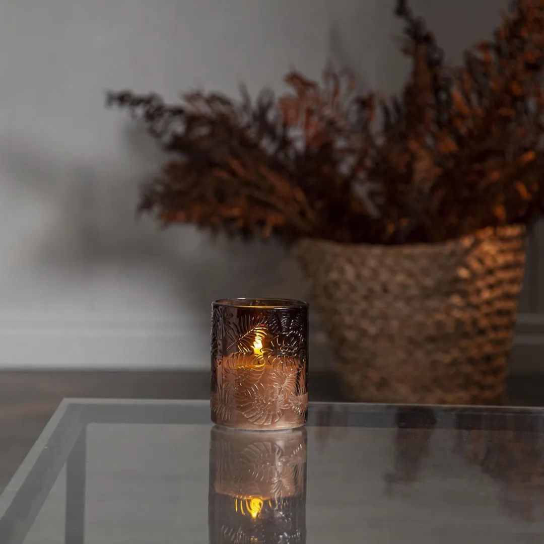 Star Trading LED Kaars Flame Leaf FLAMME LEAF LED - Bruin - afbeelding 6 van 6
