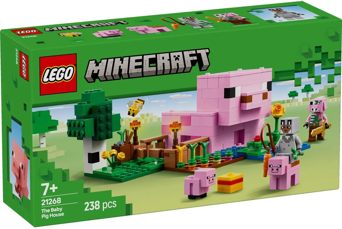 LEGO Minecraft Het Huis van het Biggetje 21268 - 238 Stenen
