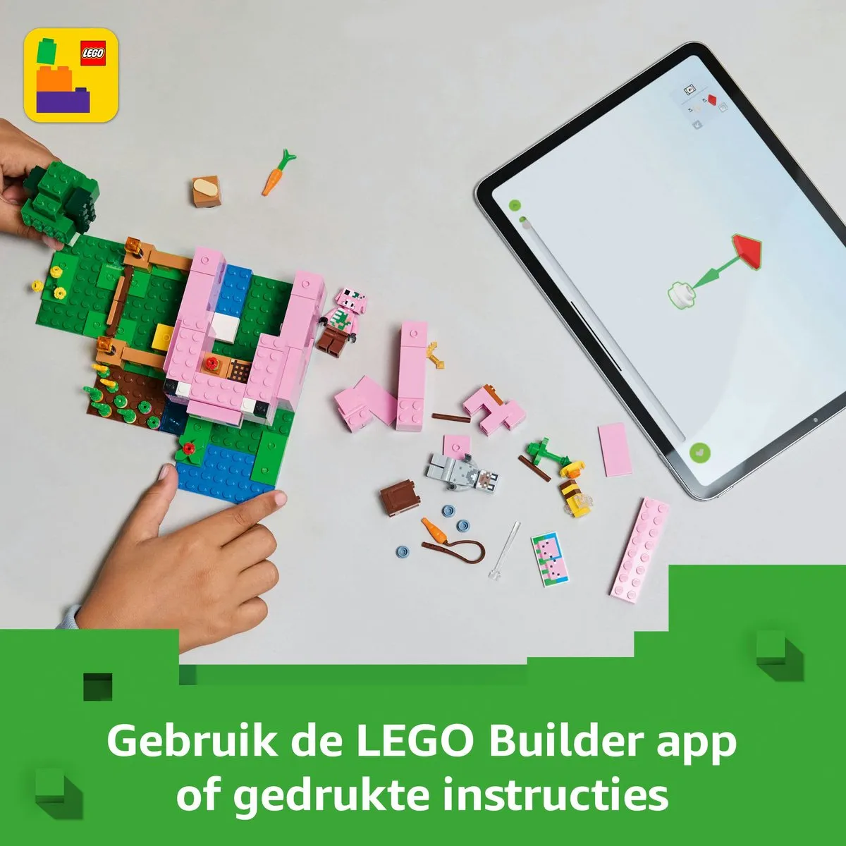 LEGO Minecraft Het Huis van het Biggetje 21268 - 238 Stenen - afbeelding 6 van 6