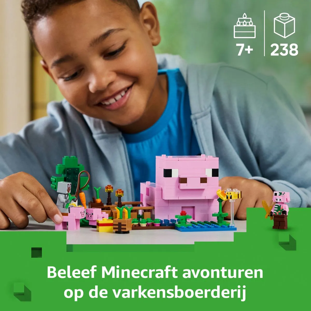 LEGO Minecraft Het Huis van het Biggetje 21268 - 238 Stenen