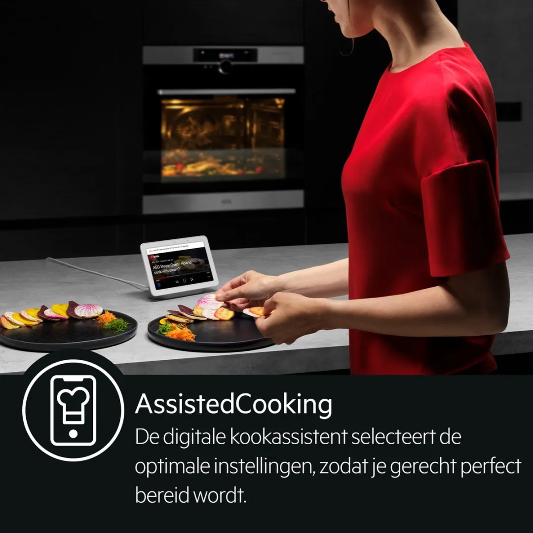AEG BSE782080M EcoLine 8000 Inbouw Combi Stoomoven 70L