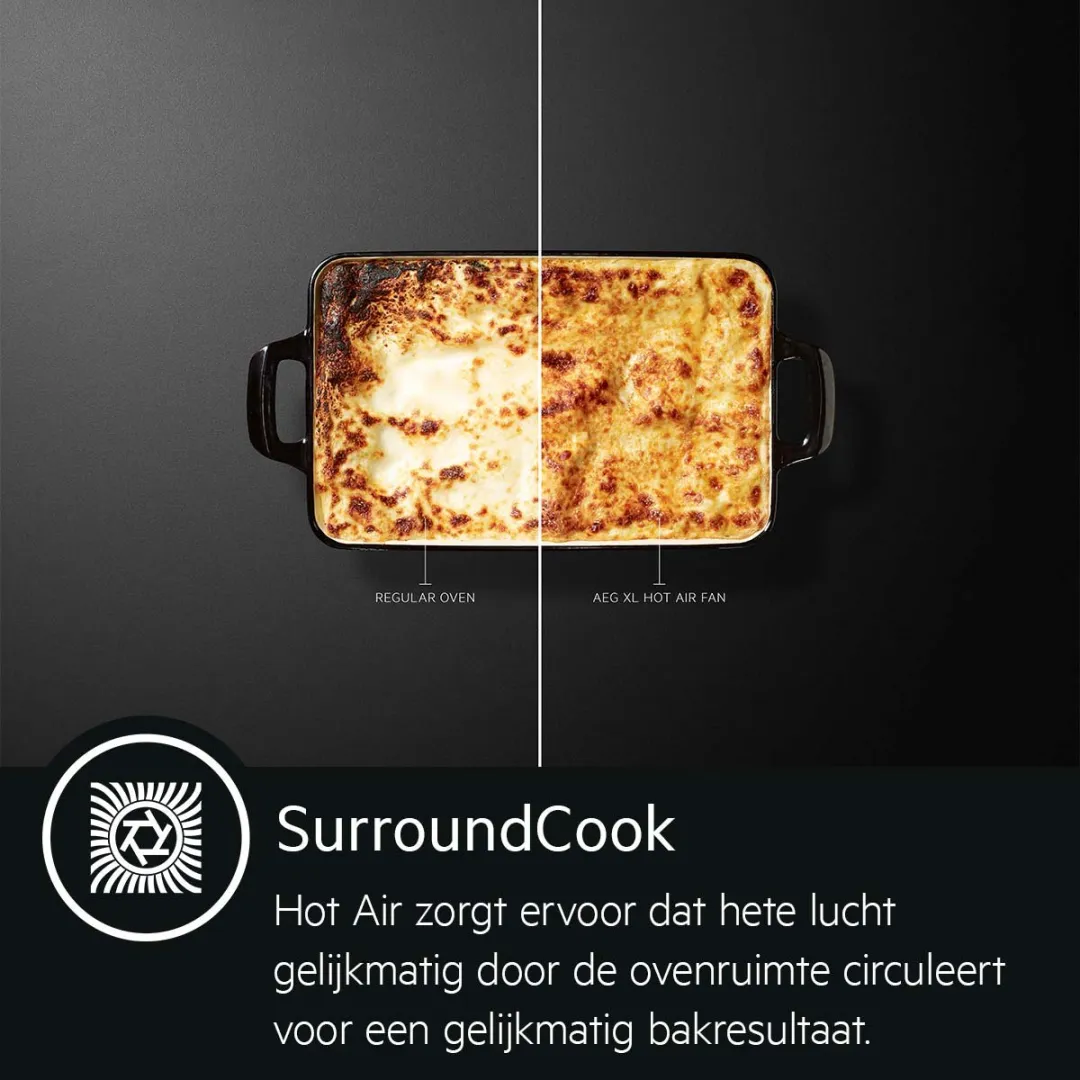 AEG BSE782080M EcoLine 8000 Inbouw Combi Stoomoven 70L