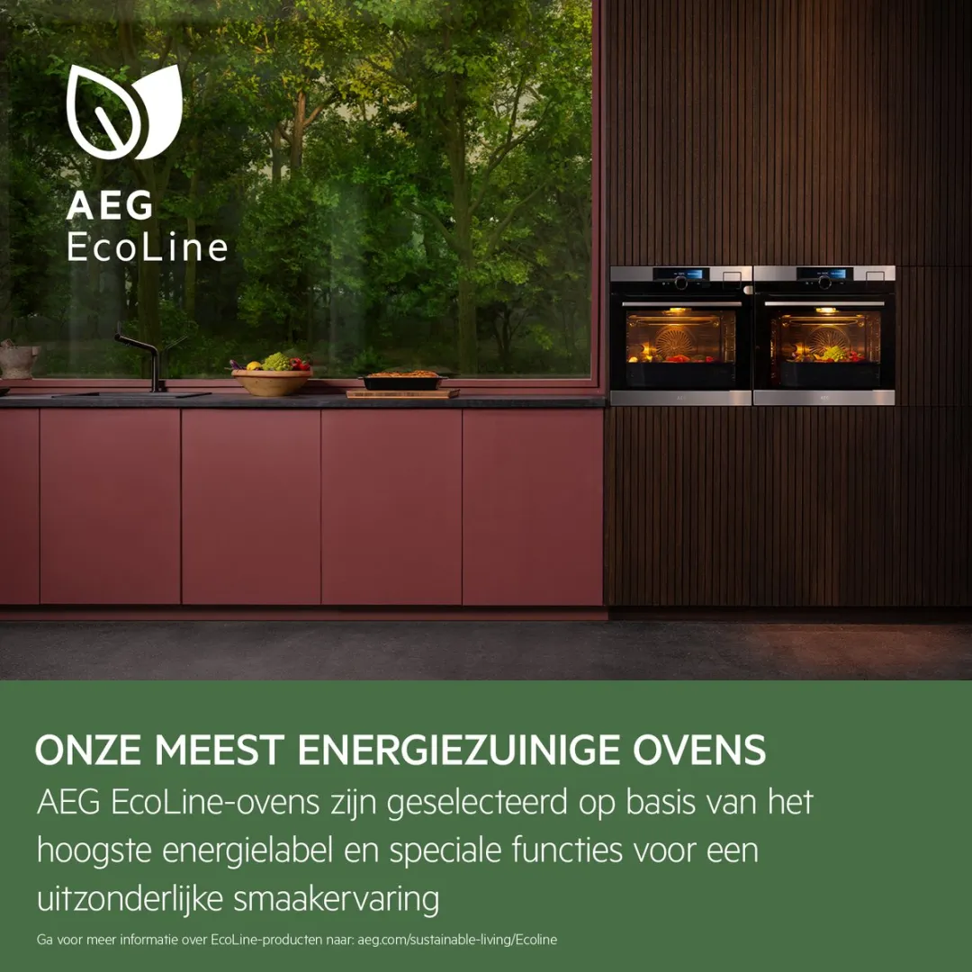 AEG BSE782080M EcoLine 8000 Inbouw Combi Stoomoven 70L
