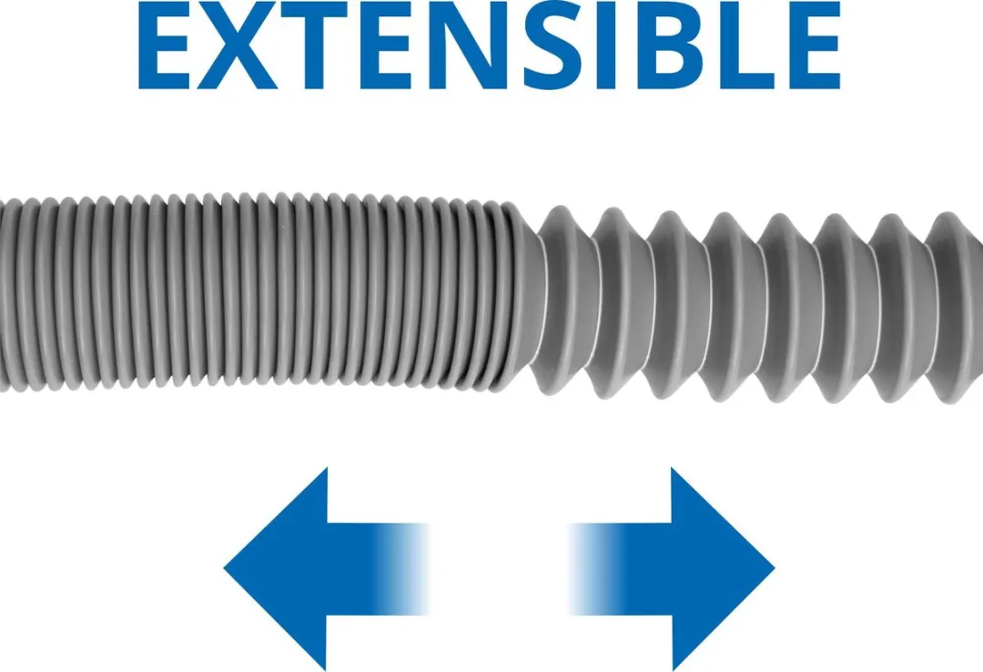 Scanpart Flexibele Afvoerslang 1.2-4m - 19/22mm - Grijs