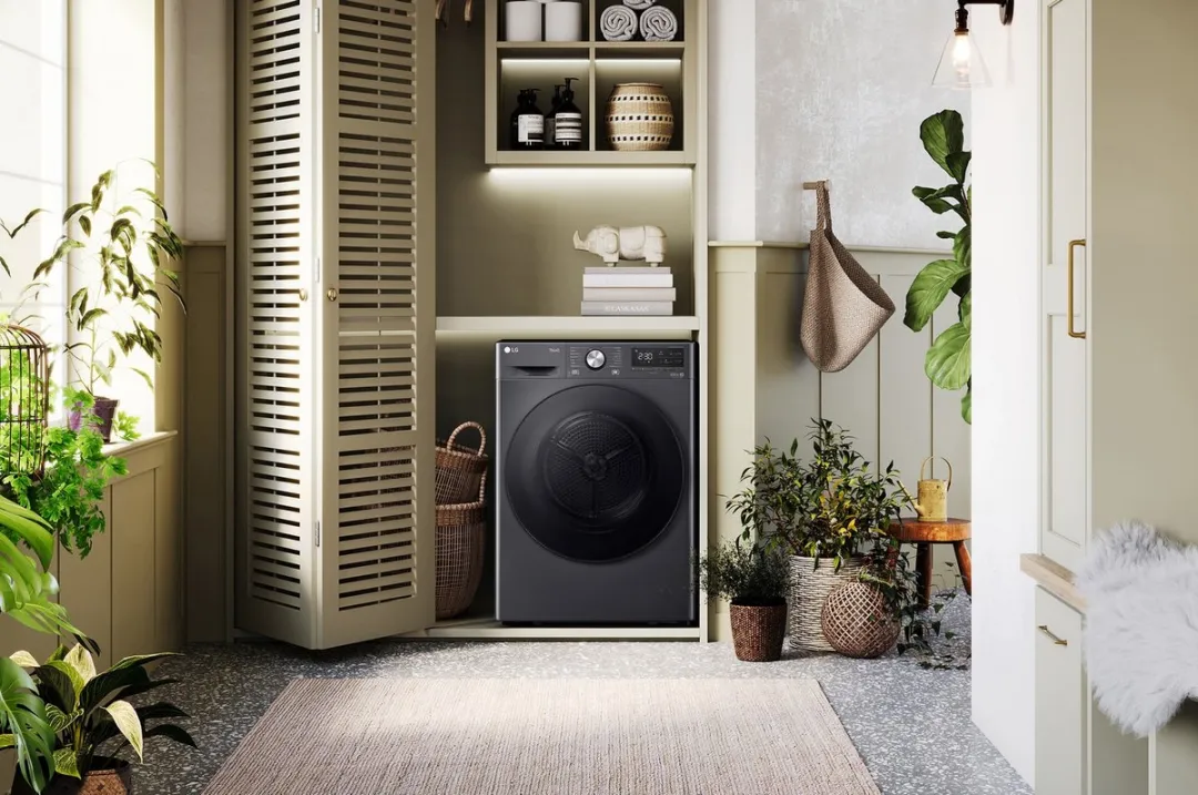 LG RH90V9ZVEN Warmtepompdroger 9kg - Zwart