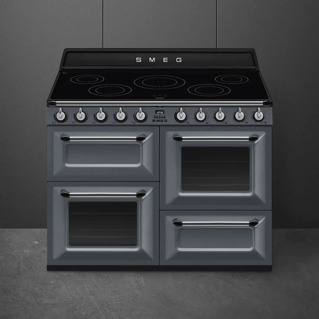Smeg TR4110IGR2 Vrijstaand fornuis - 5 Inductiezonen - Grijs