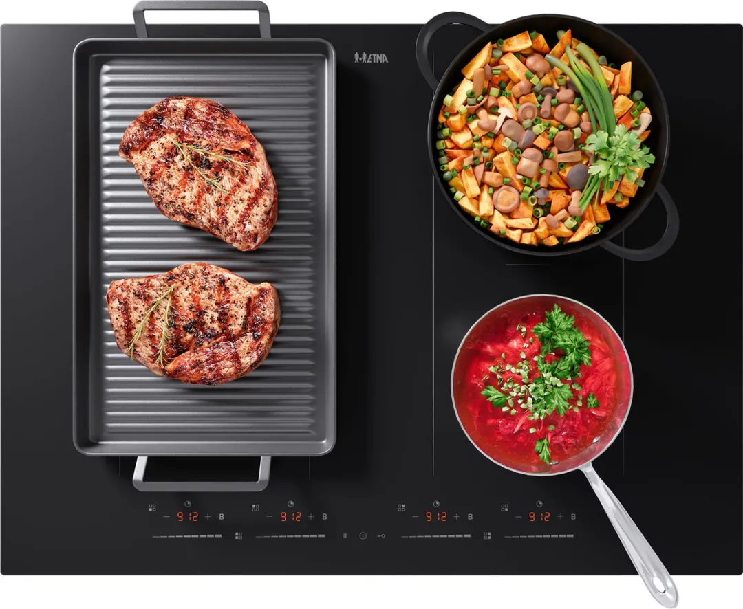 Etna KIF572ZT Inductiekookplaat 70cm - 4 Zones - Zwart Glas