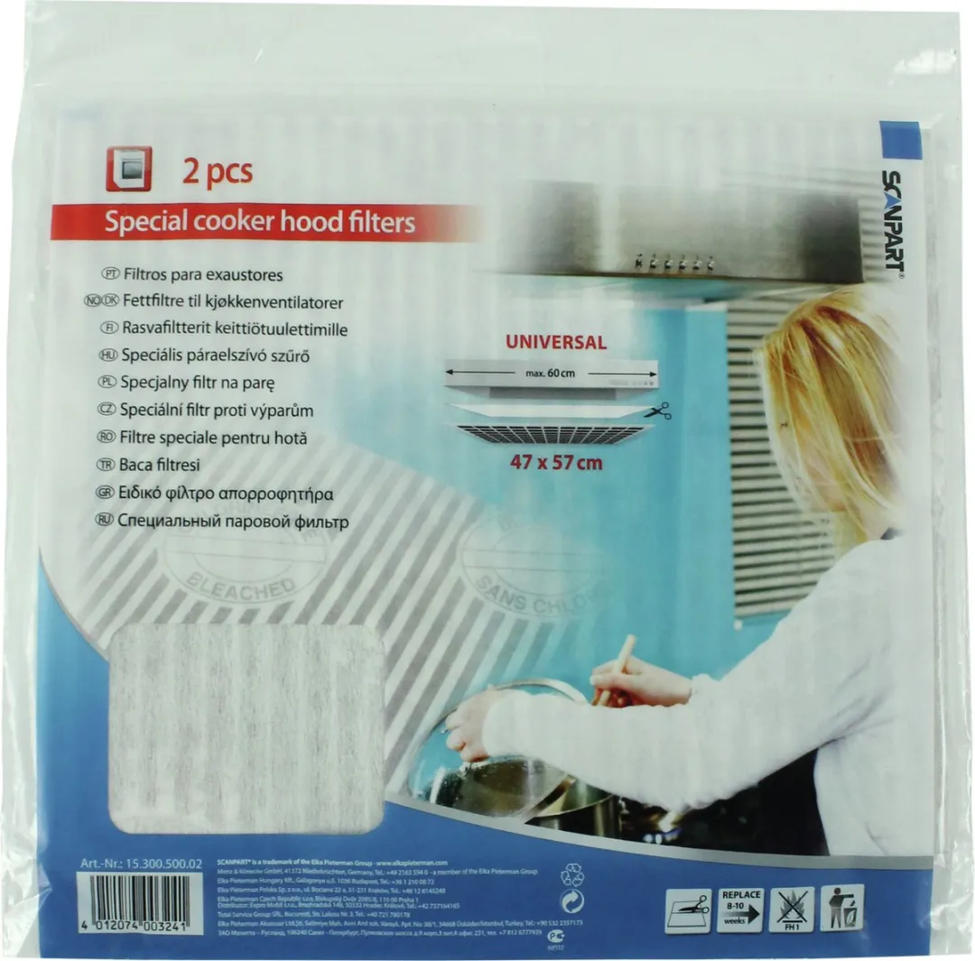 Scanpart Filter Afzuigkap - 2 Stuks Wit