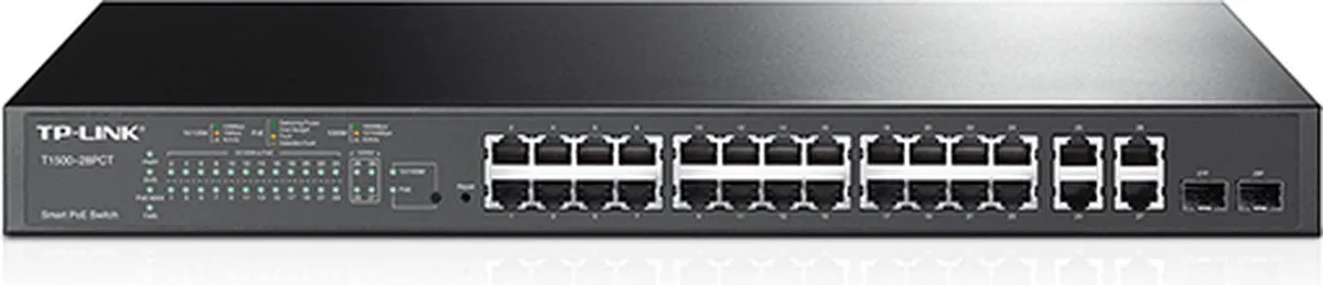 TP-Link T1500-28PCT Netwerkswitch 24x PoE - 28 Poorten