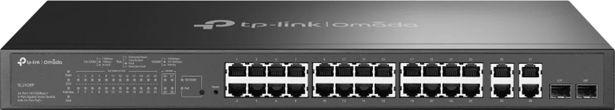 TP-Link T1500-28PCT Netwerkswitch 24x PoE - 28 Poorten