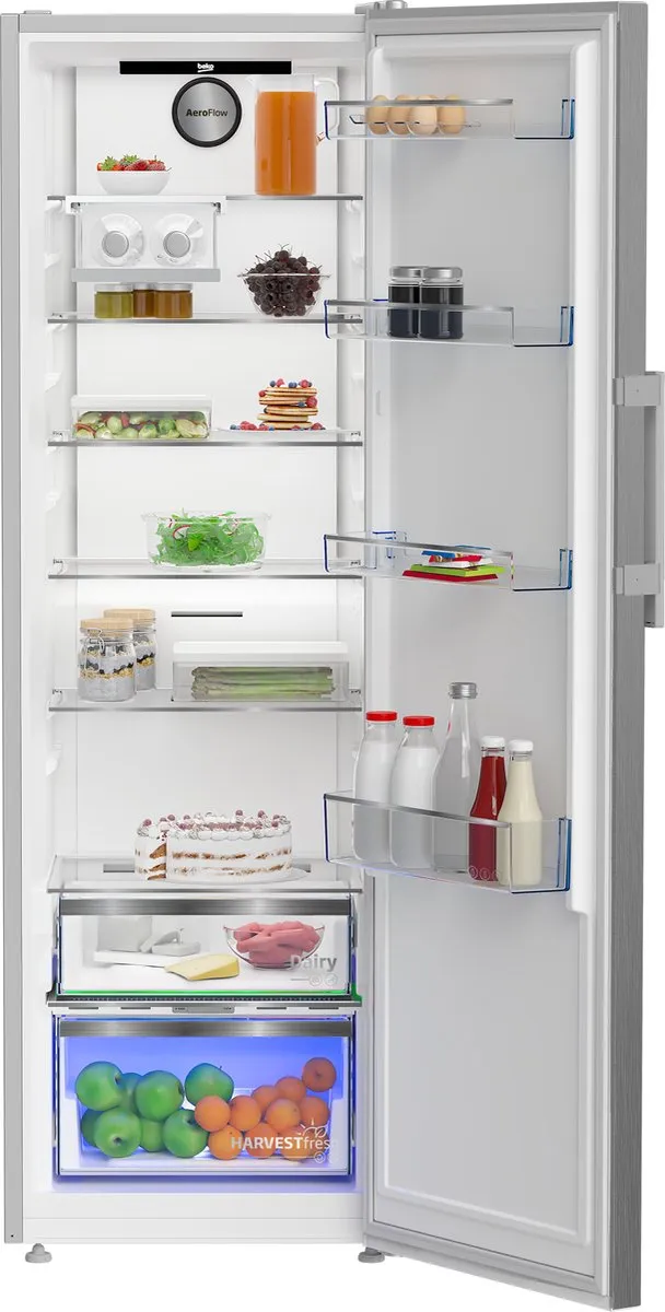 Beko B7RMLNE446ZXP Vrijstaande Koelkast 365L - Roestvrijstaal