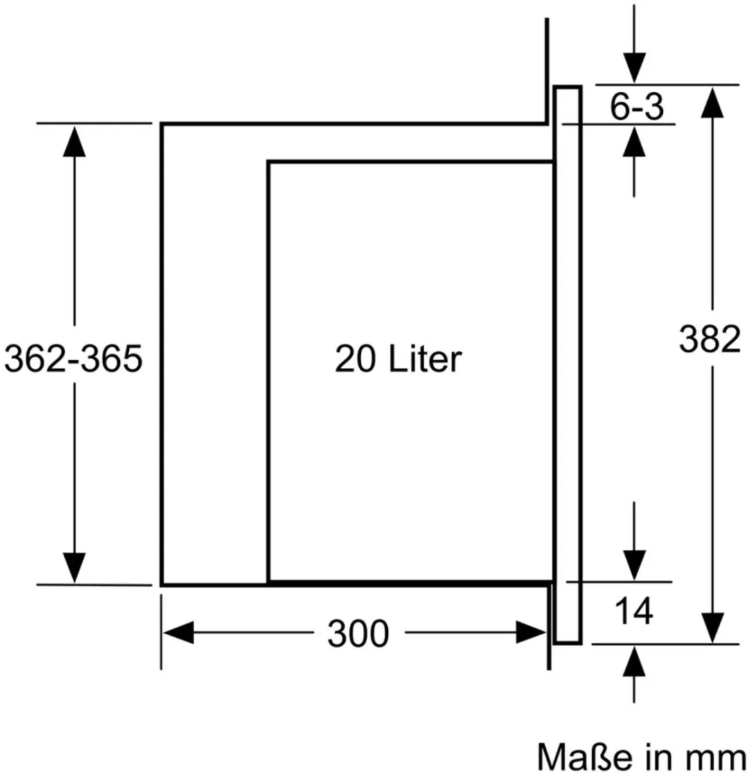 Siemens iQ500 BF525LMB1 Magnetron 20L 800W - Zwart - afbeelding 6 van 6