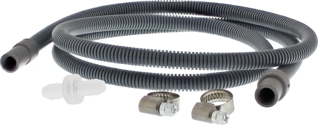 Scanpart Afvoerslang 1.5m 8/10mm - 4-delig - Grijs