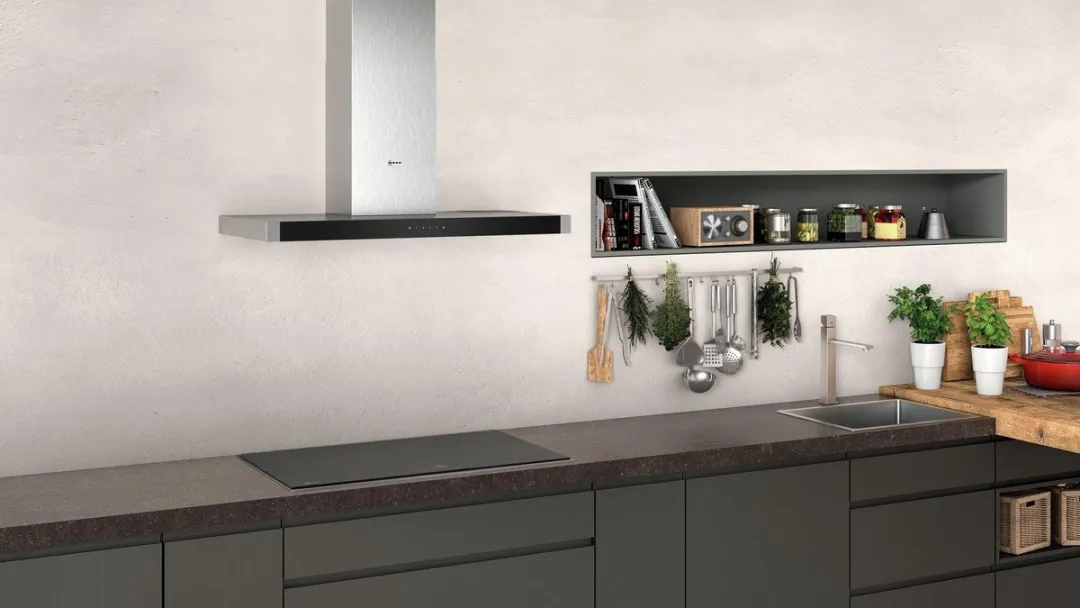 Neff D95BHM4N0 Decoratieve Wandkap 710m³/h - Roestvrij staal