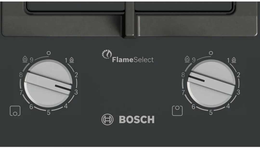 Bosch PRB3A6I40 Gaskookplaat 30cm - 2 Zones - 4750W - Zwart