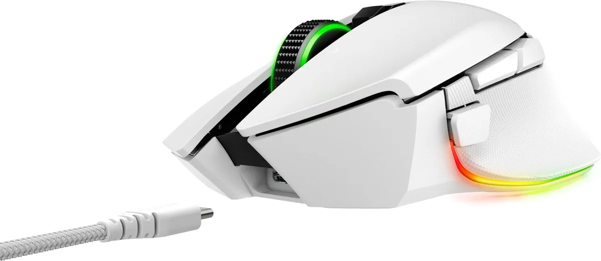 Razer Basilisk V3 Pro RZ01-04620200-R3G1 Gaming Muis - Wit