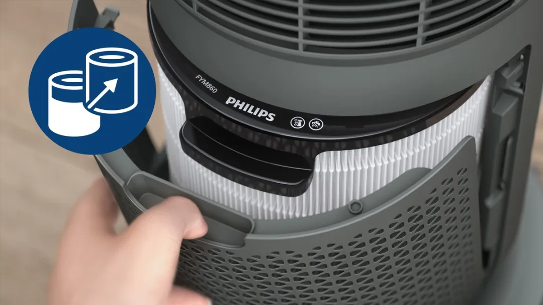 Philips FYM860/30 Vervangbaar Filter 3-in-1 - Wit